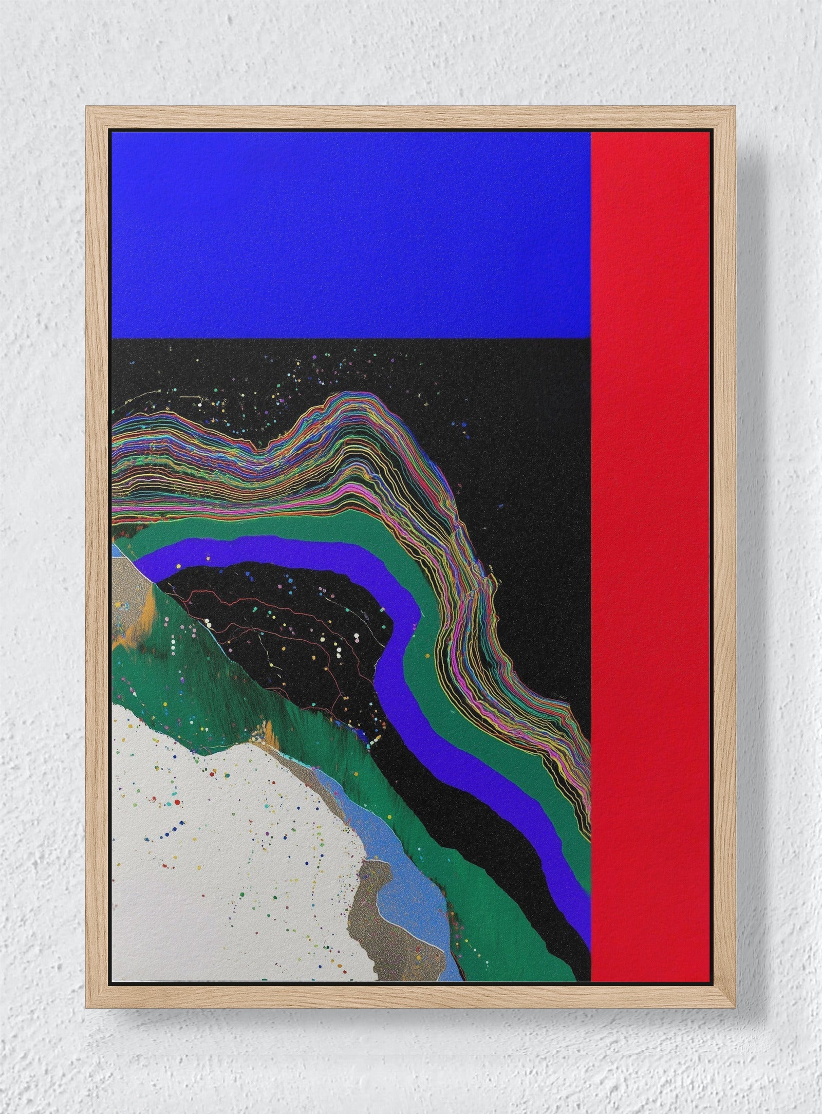 BOTANY AFTER MIDNIGHT - Natural frame canvas