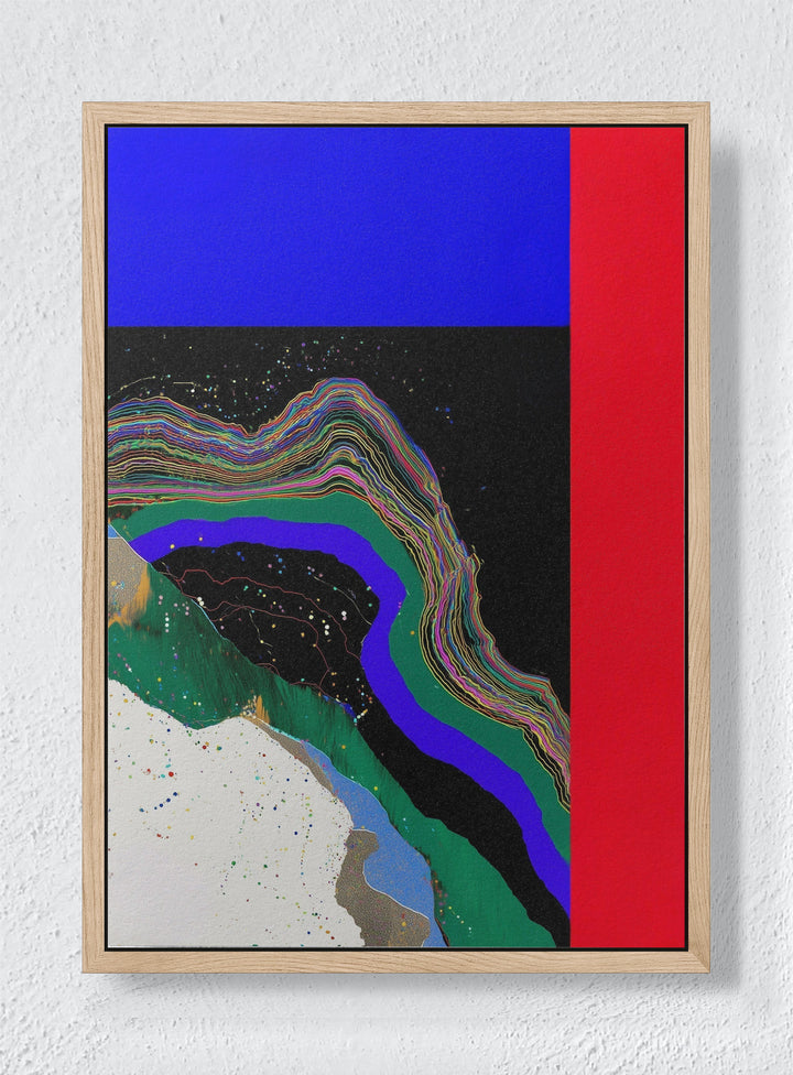 BOTANY AFTER MIDNIGHT - Natural frame canvas