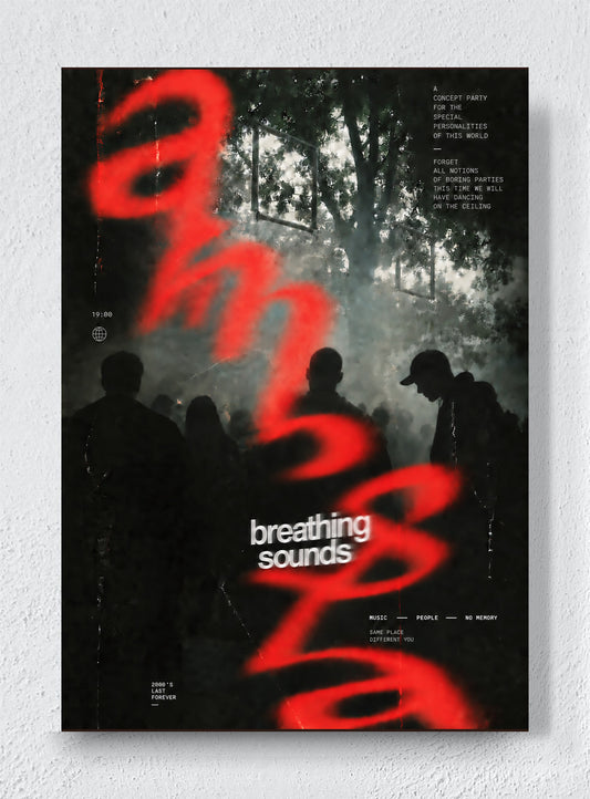 BREATHING SOUNDS - Unframed canvas