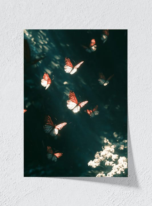 BUTTERFLIES AFTER DARK - Unframed