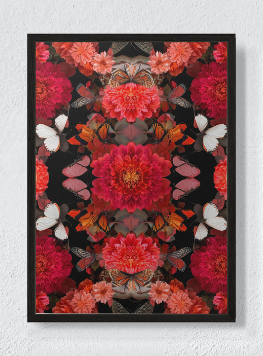 BUTTERFLY CATHEDRAL - Black frame canvas