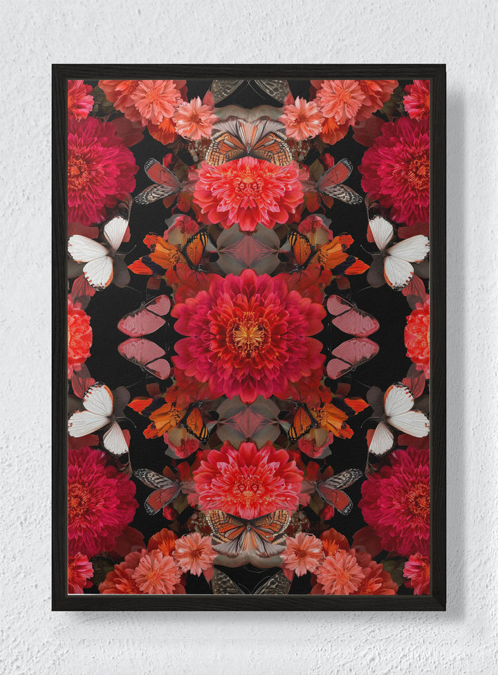 BUTTERFLY CATHEDRAL - Black frame canvas