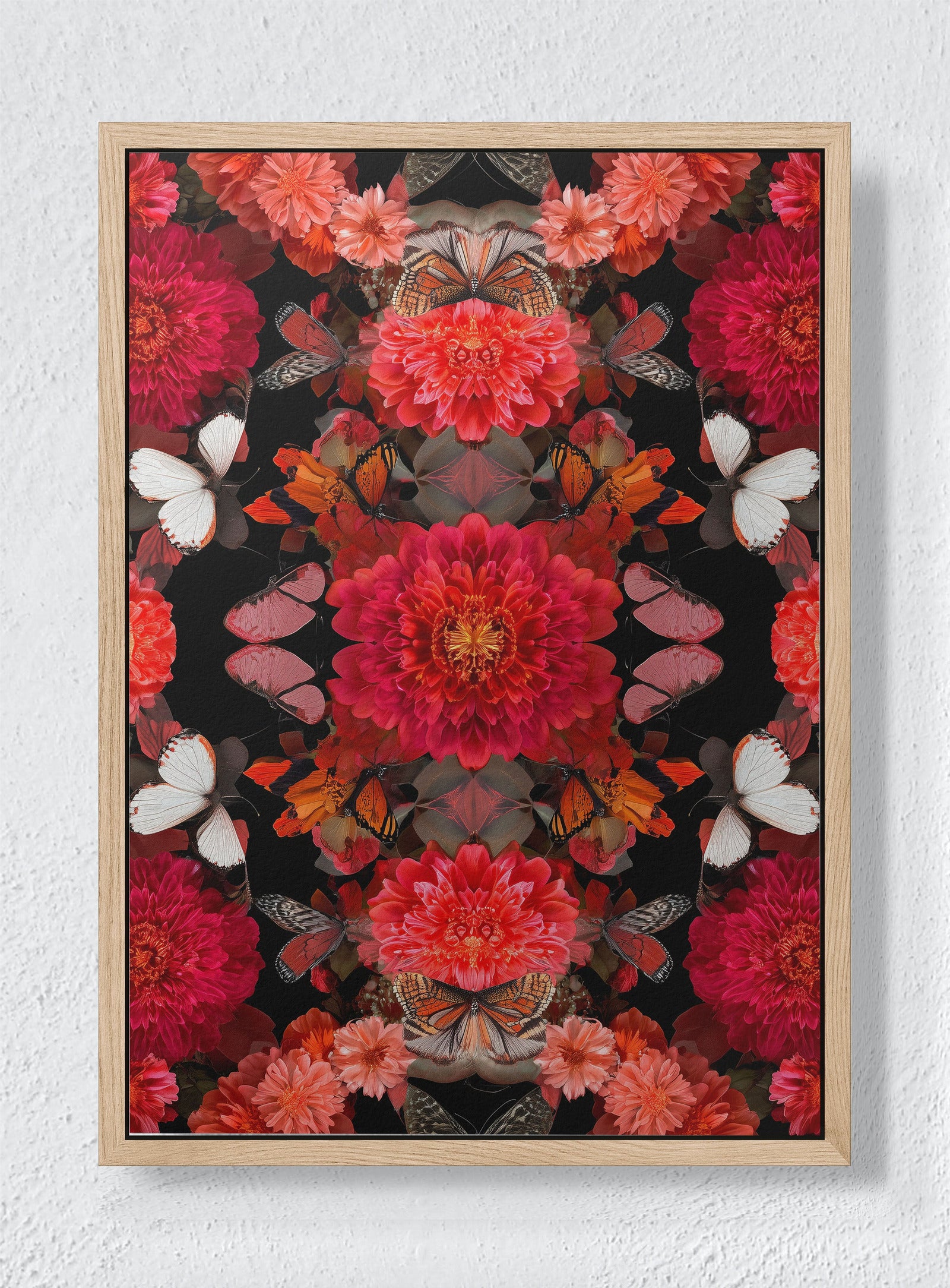 BUTTERFLY CATHEDRAL - Natural frame canvas