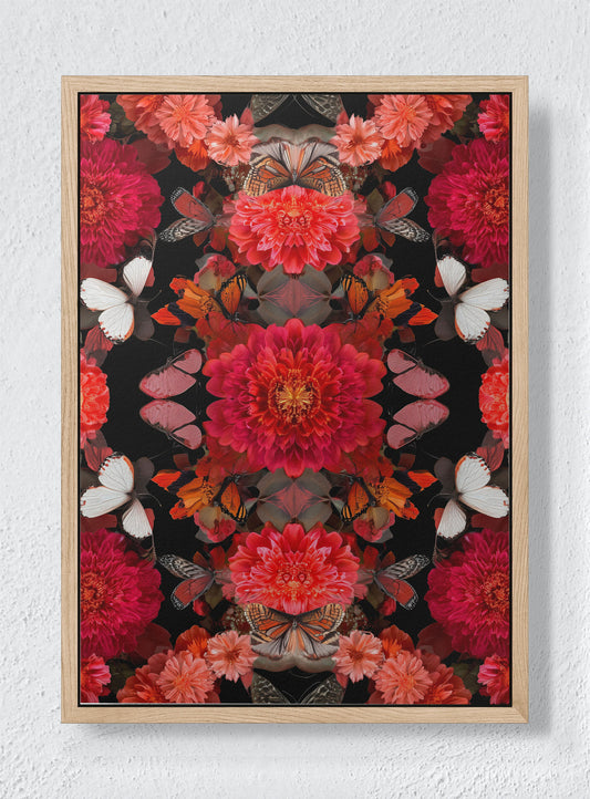 BUTTERFLY CATHEDRAL - Natural frame canvas