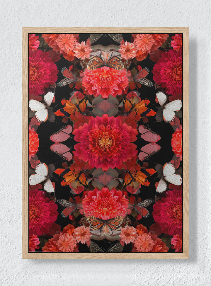BUTTERFLY CATHEDRAL - Natural frame canvas