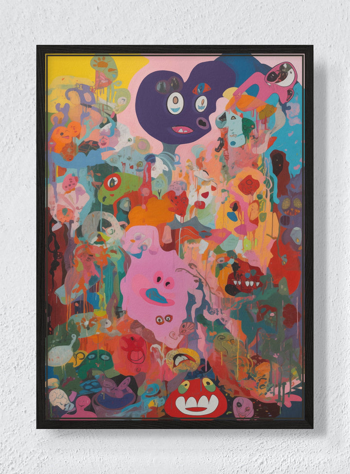 CARNIVAL - Black frame canvas