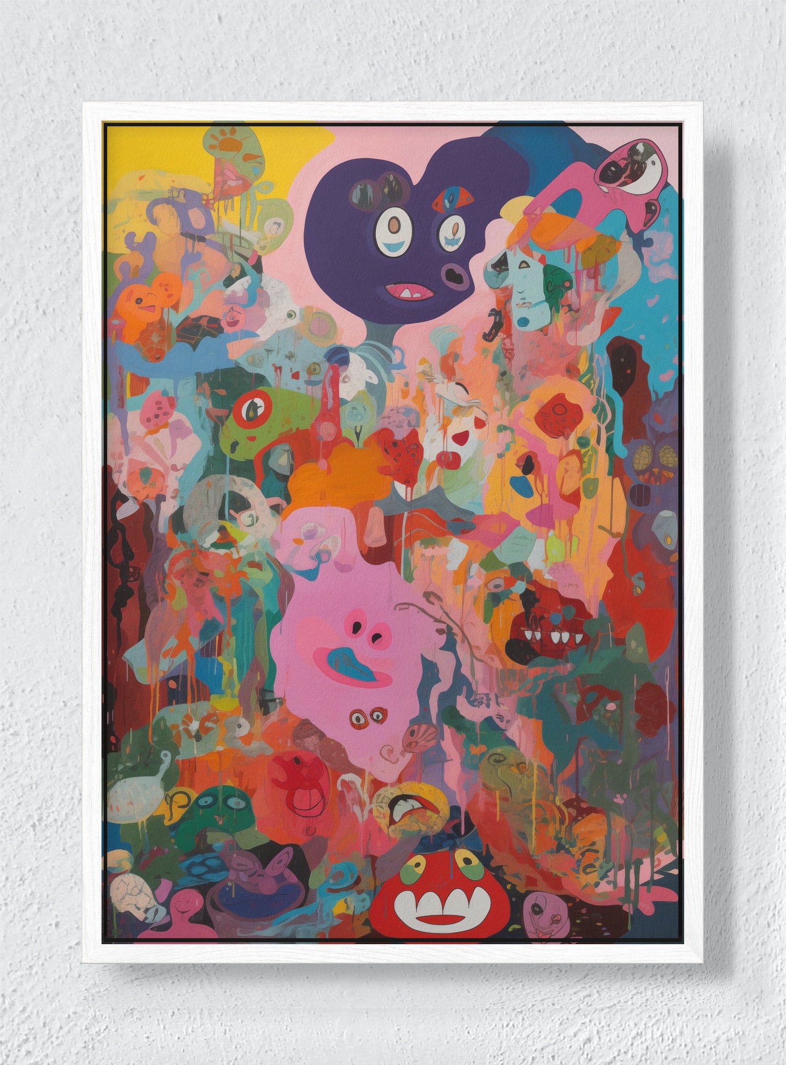 CARNIVAL - White frame canvas