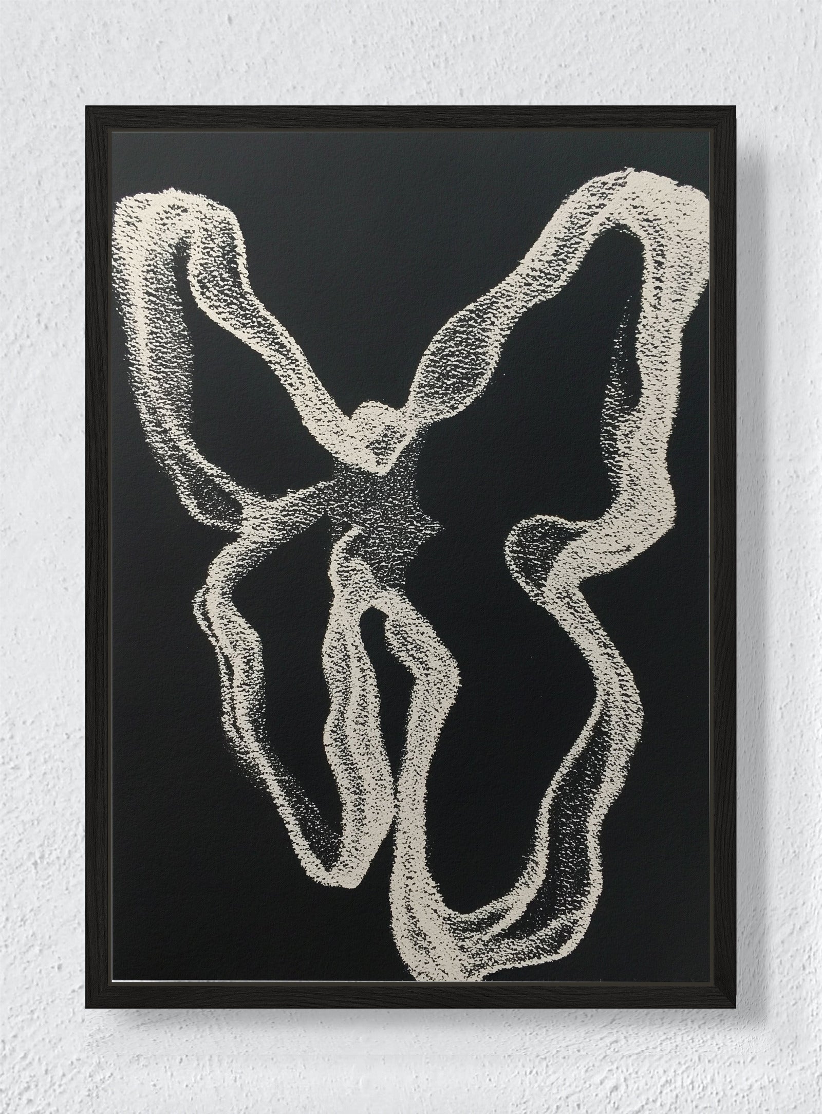 CHAOS THEORY LOOP - Black frame canvas