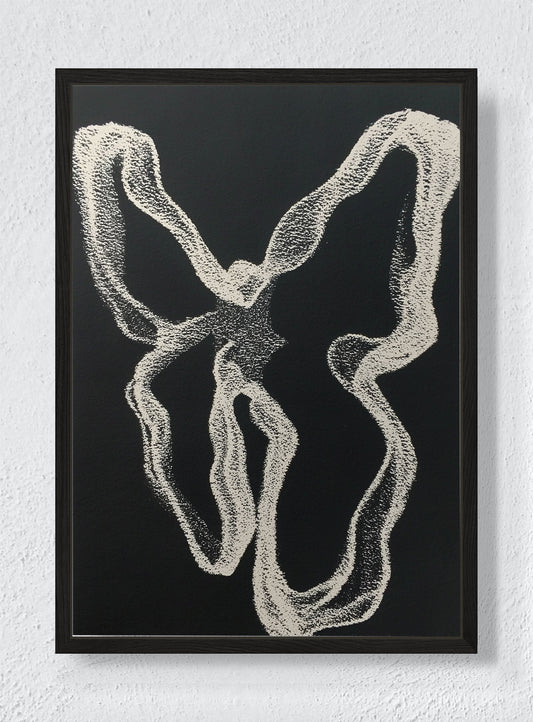 CHAOS THEORY LOOP - Black frame canvas