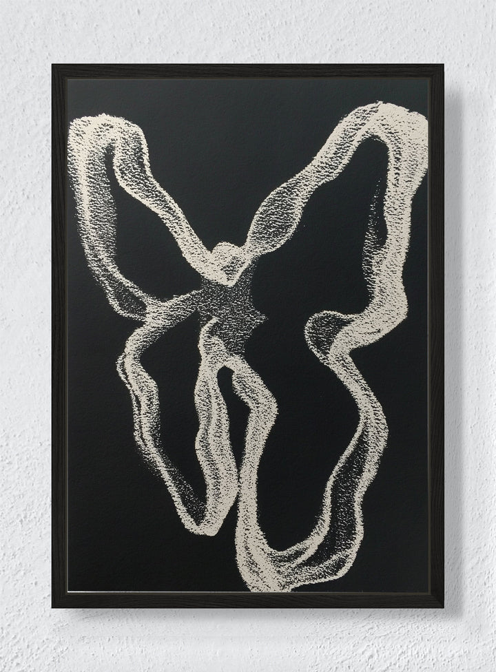 CHAOS THEORY LOOP - Black frame canvas