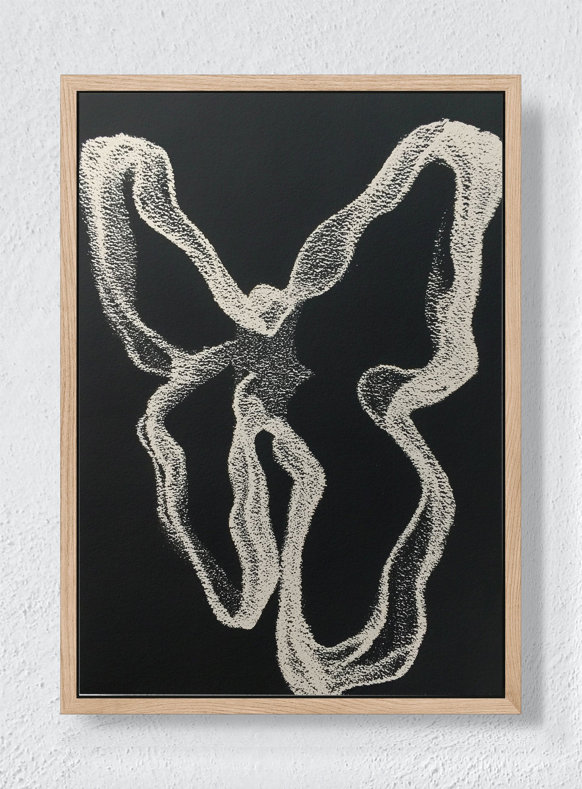 CHAOS THEORY LOOP - Natural frame canvas