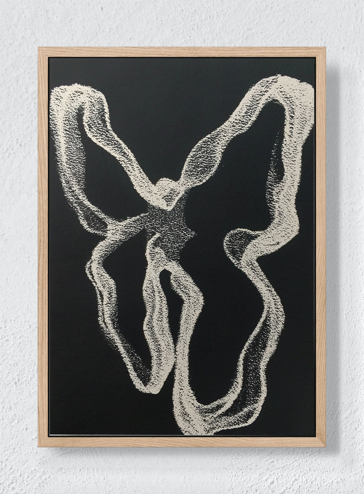CHAOS THEORY LOOP - Natural frame canvas