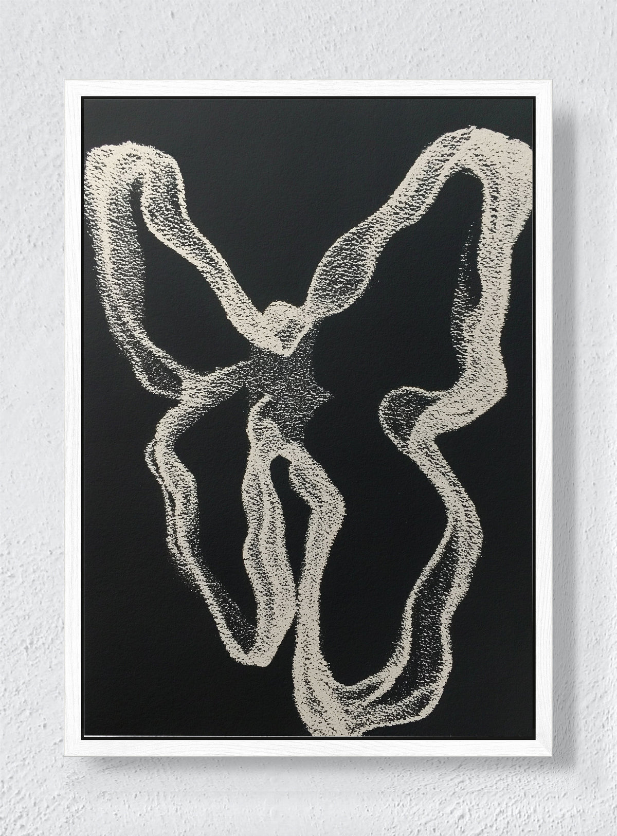 CHAOS THEORY LOOP - White frame canvas