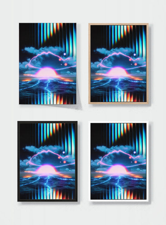 HUEDRA canvas frame comparison - CHROMA STORM