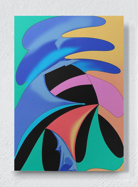 CHROMATIC COLLISION - Unframed canvas