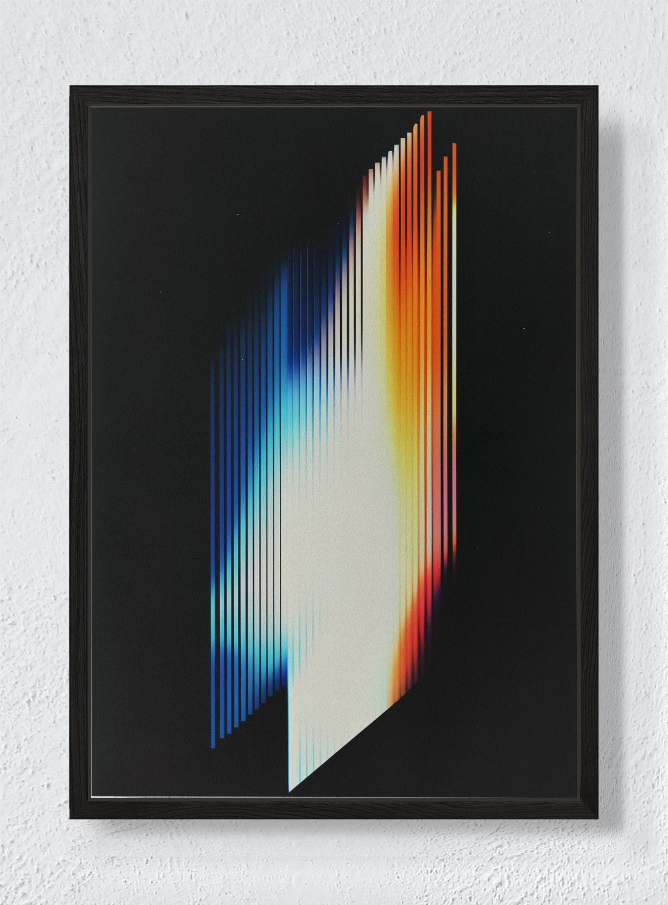 CHROMATIC PULSE - Black frame canvas