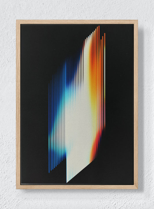CHROMATIC PULSE - Natural frame canvas