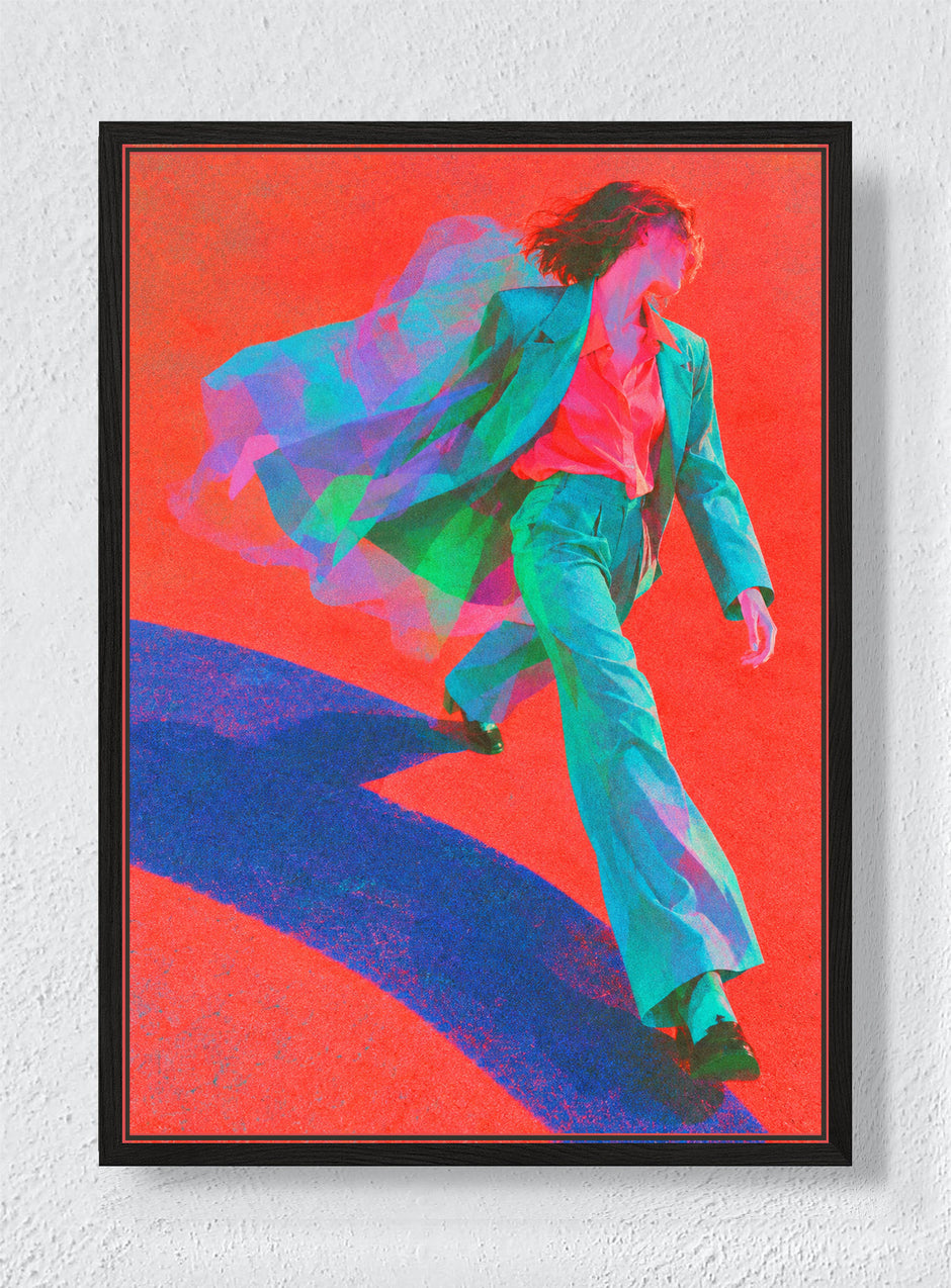 THE COLOR OF MOMENTUM - Black frame canvas