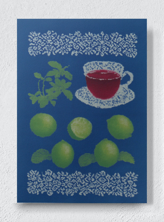 CITRUS SYMMETRY - Unframed canvas
