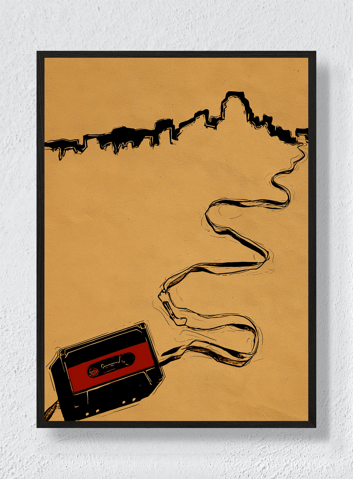 CITY ON TAPE - Black Frame
