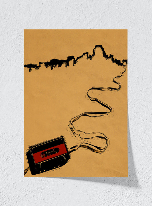 CITY ON TAPE - Unframed