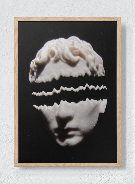 CLASSICAL DIVIDE - Natural frame canvas