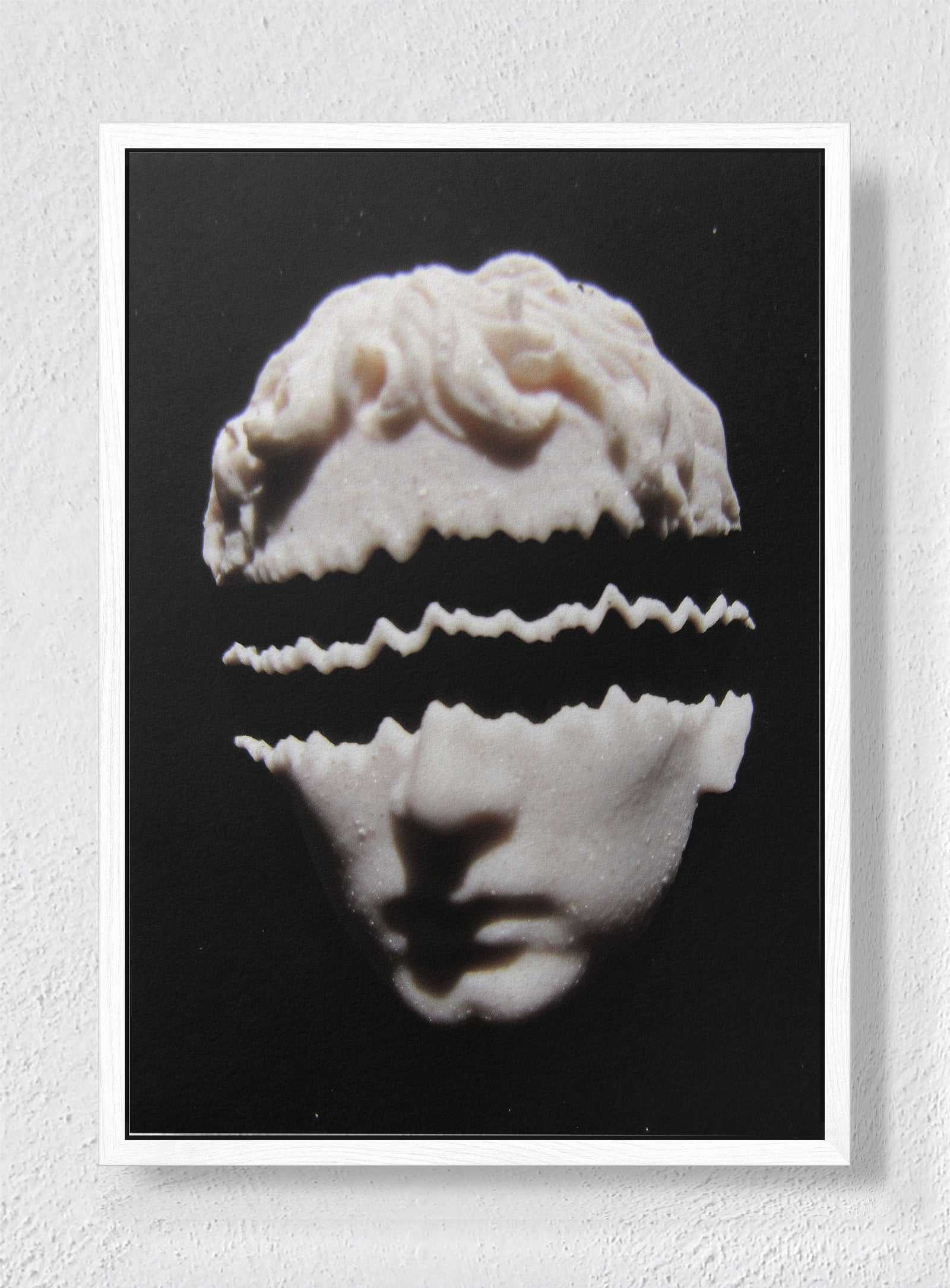 CLASSICAL DIVIDE - White frame canvas
