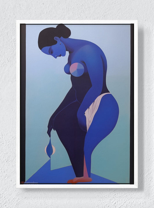 COBALT - White frame canvas