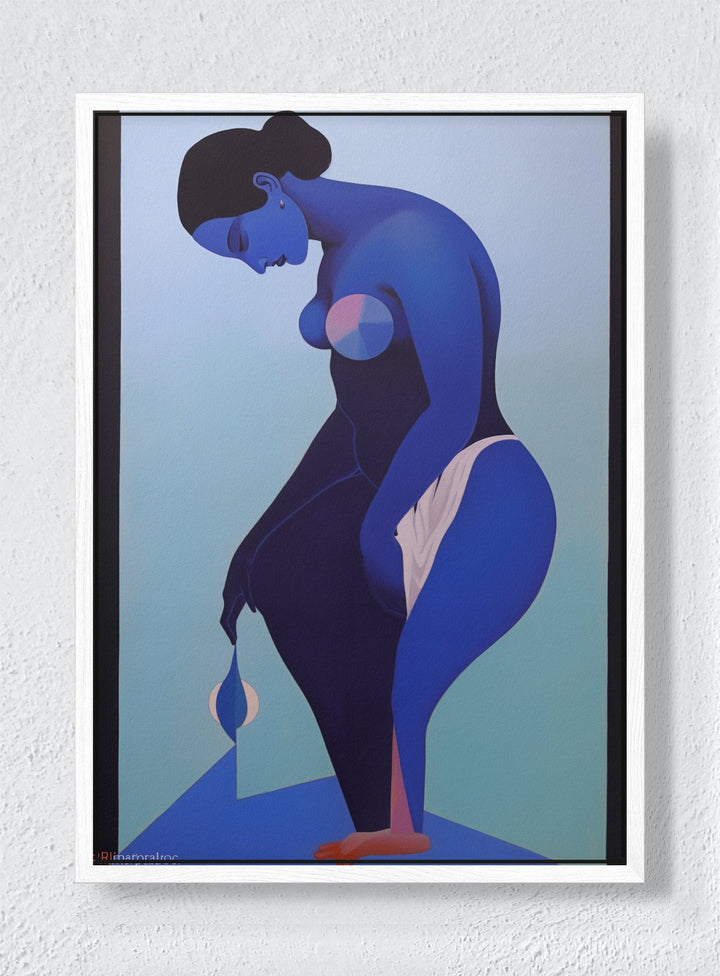 COBALT - White frame canvas