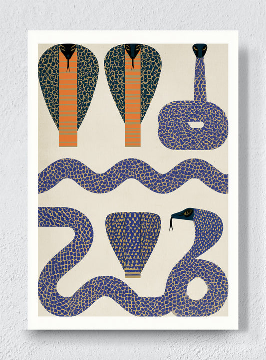 COBRA PATTERN - Unframed canvas