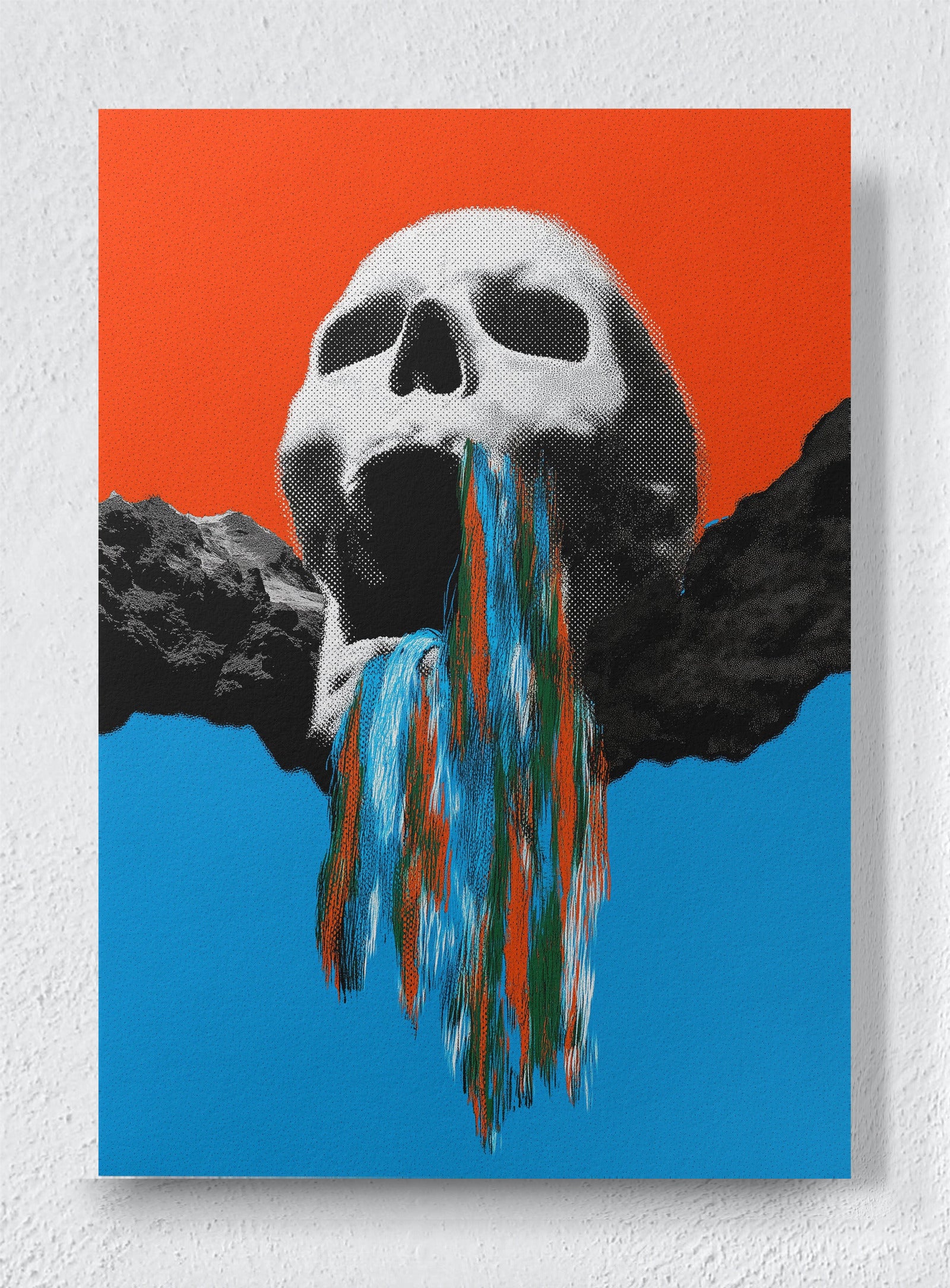 COLORFUL DEMISE - Unframed canvas