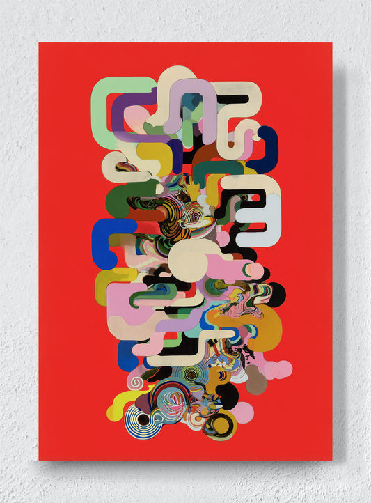 COLOUR TAKES THE LONG WAY - Unframed canvas