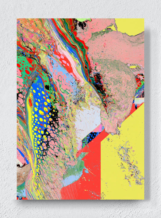 COLOUR WITHOUT A MAP - Unframed canvas