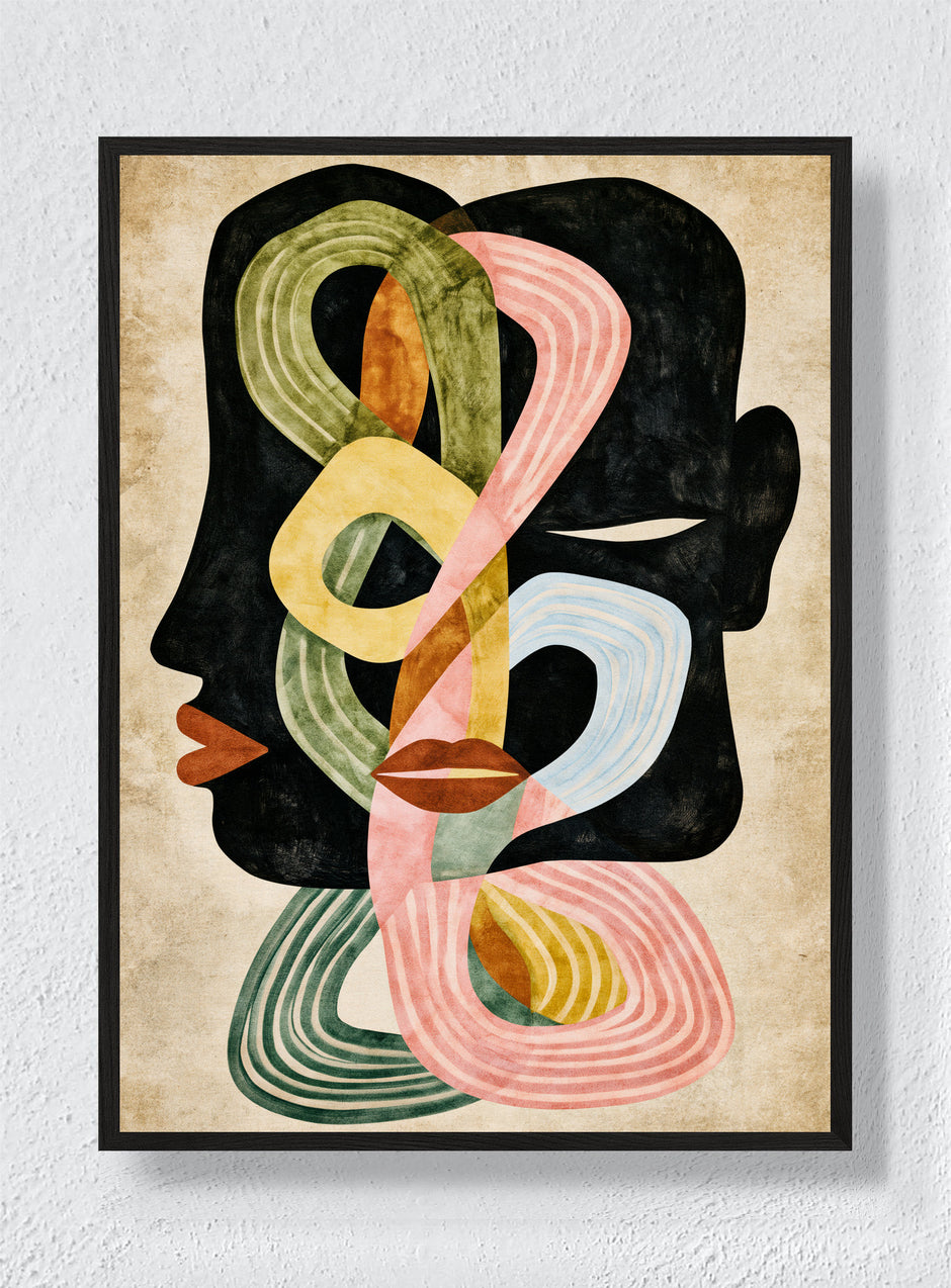 CONVERSATION IN COLOUR - Black Frame