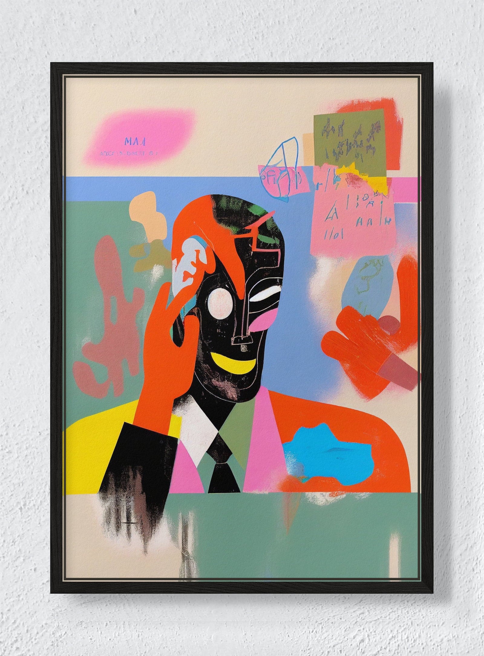 CUT & PASTE - Black frame canvas