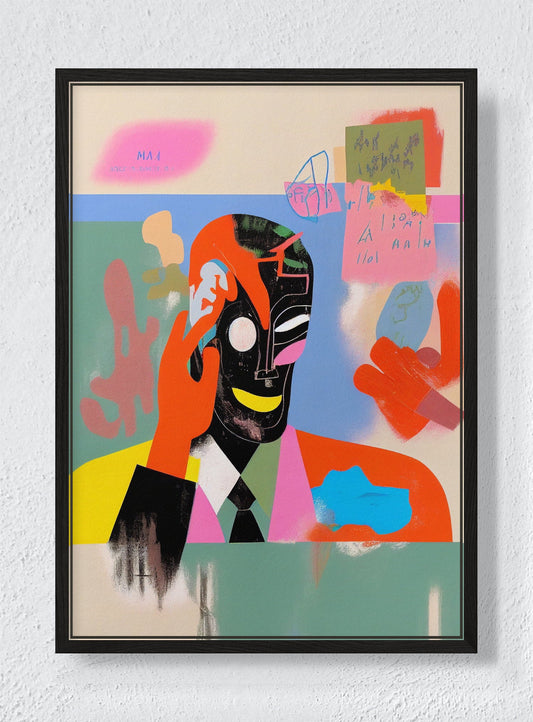 CUT & PASTE - Black frame canvas