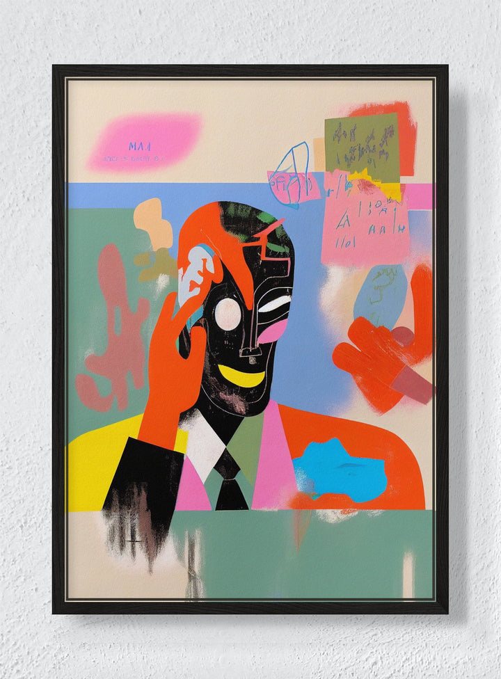 CUT & PASTE - Black frame canvas