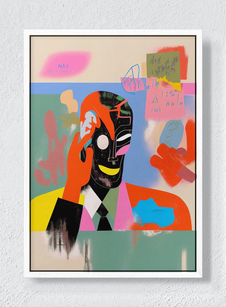 CUT & PASTE - White frame canvas