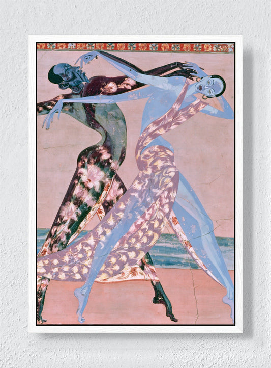 DANCE GOES ON - White frame canvas
