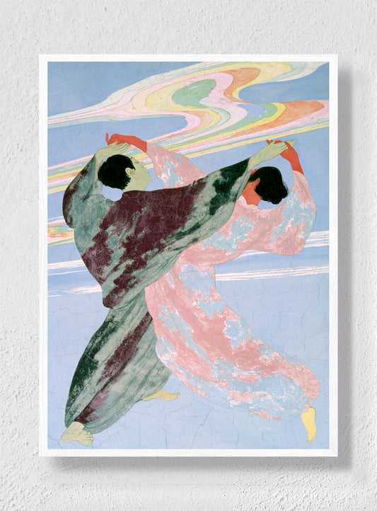 DANCING UNDER A PAINTED SKY - White Frame