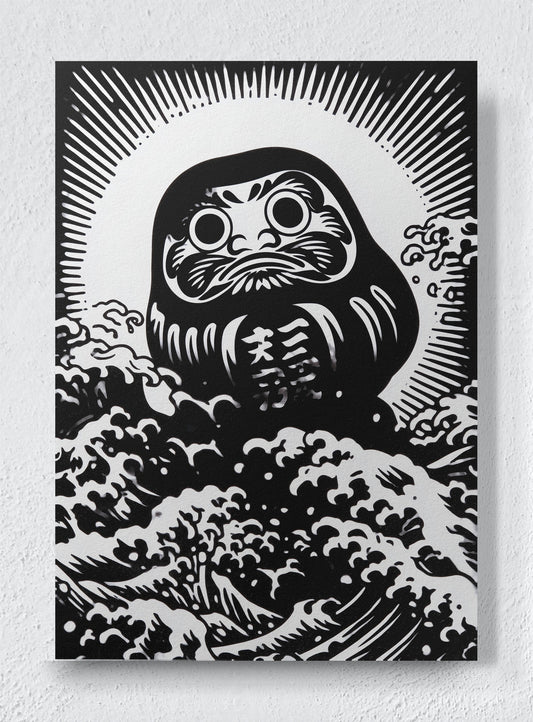 DARUMA'S VOYAGE - Unframed canvas