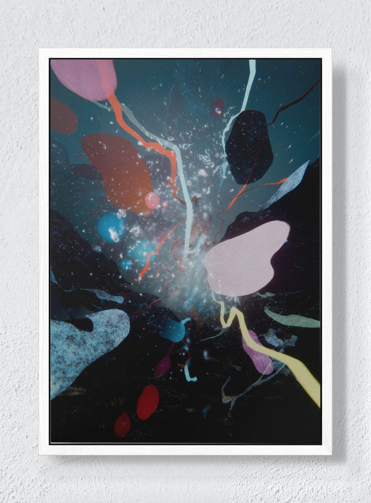 DEEP SPACE DREAM - White frame canvas