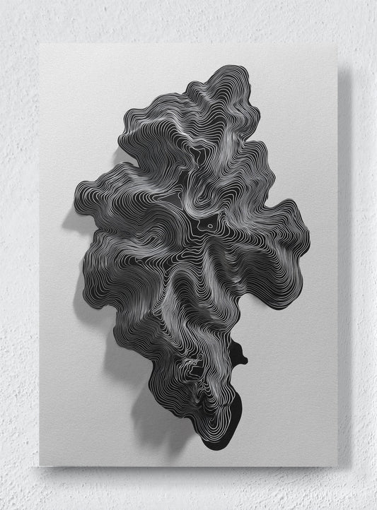 DESERT CURVE - Unframed canvas
