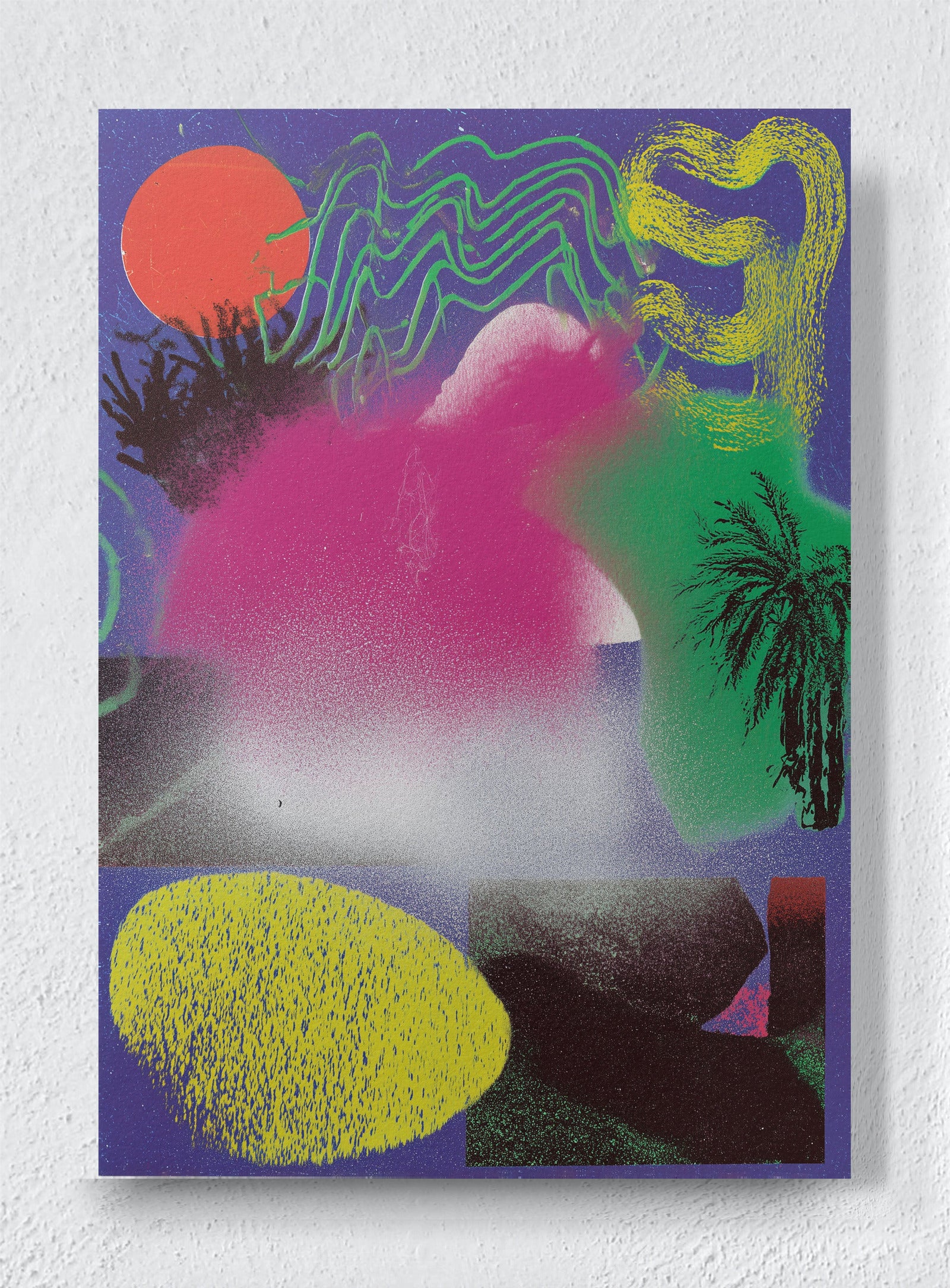 DIGITAL NOISE SCAPE - Unframed canvas