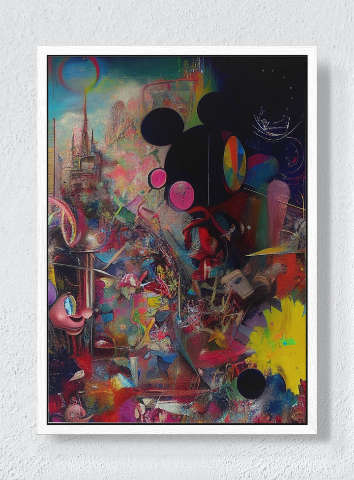 DREAM CITY - White frame canvas