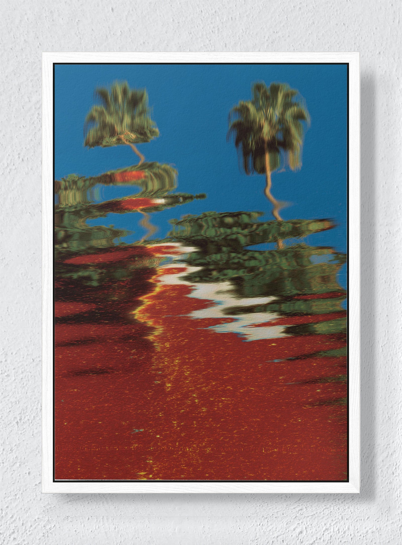 DRIFT OF ASH - White frame canvas