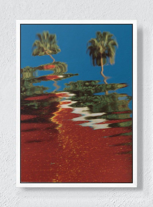 DRIFT OF ASH - White frame canvas