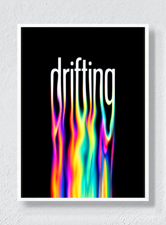 Drifting - White Frame