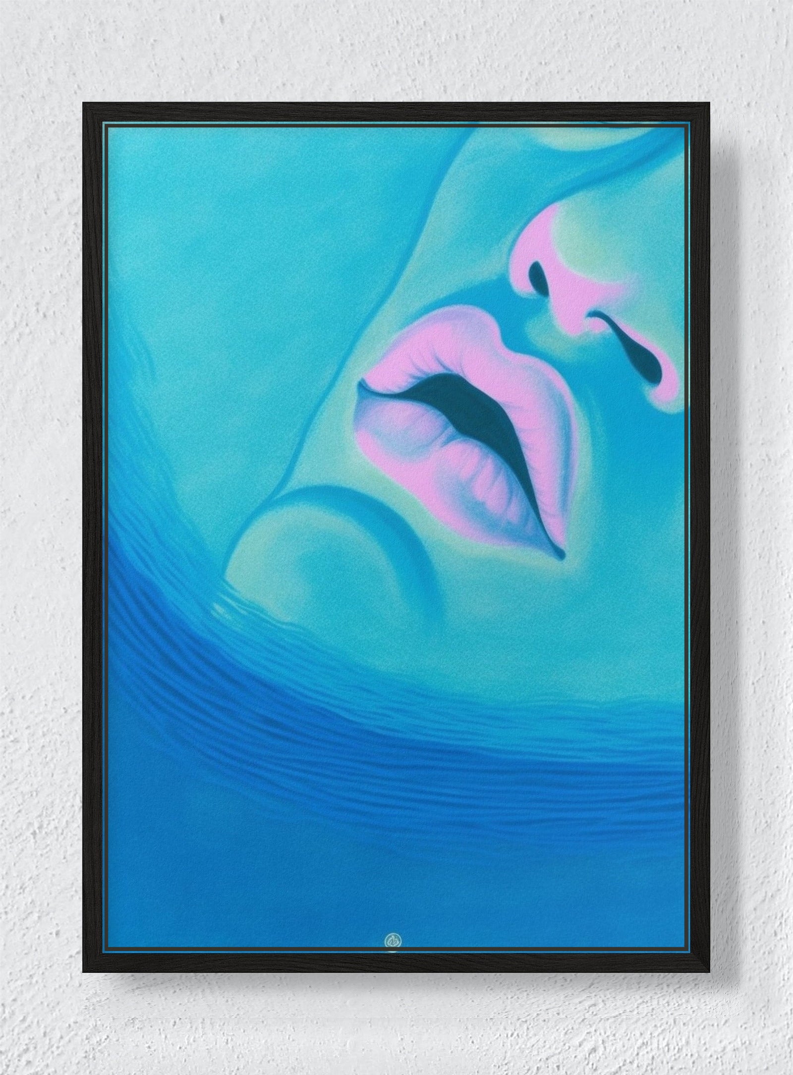 DROWNED LIGHT - Black frame canvas