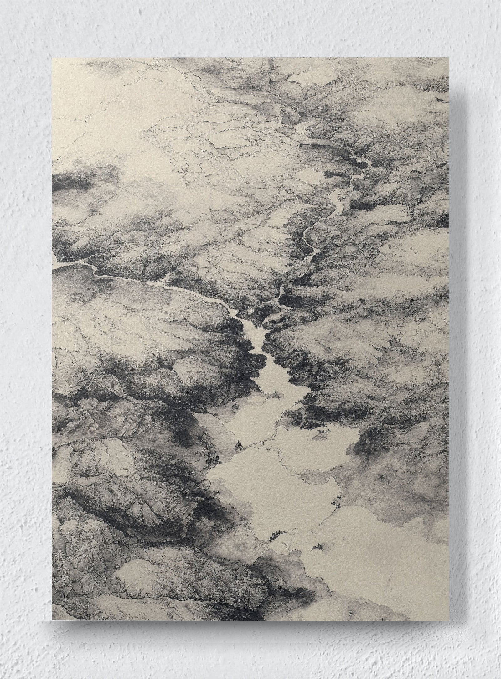 EARTH'S SCARS - Unframed canvas
